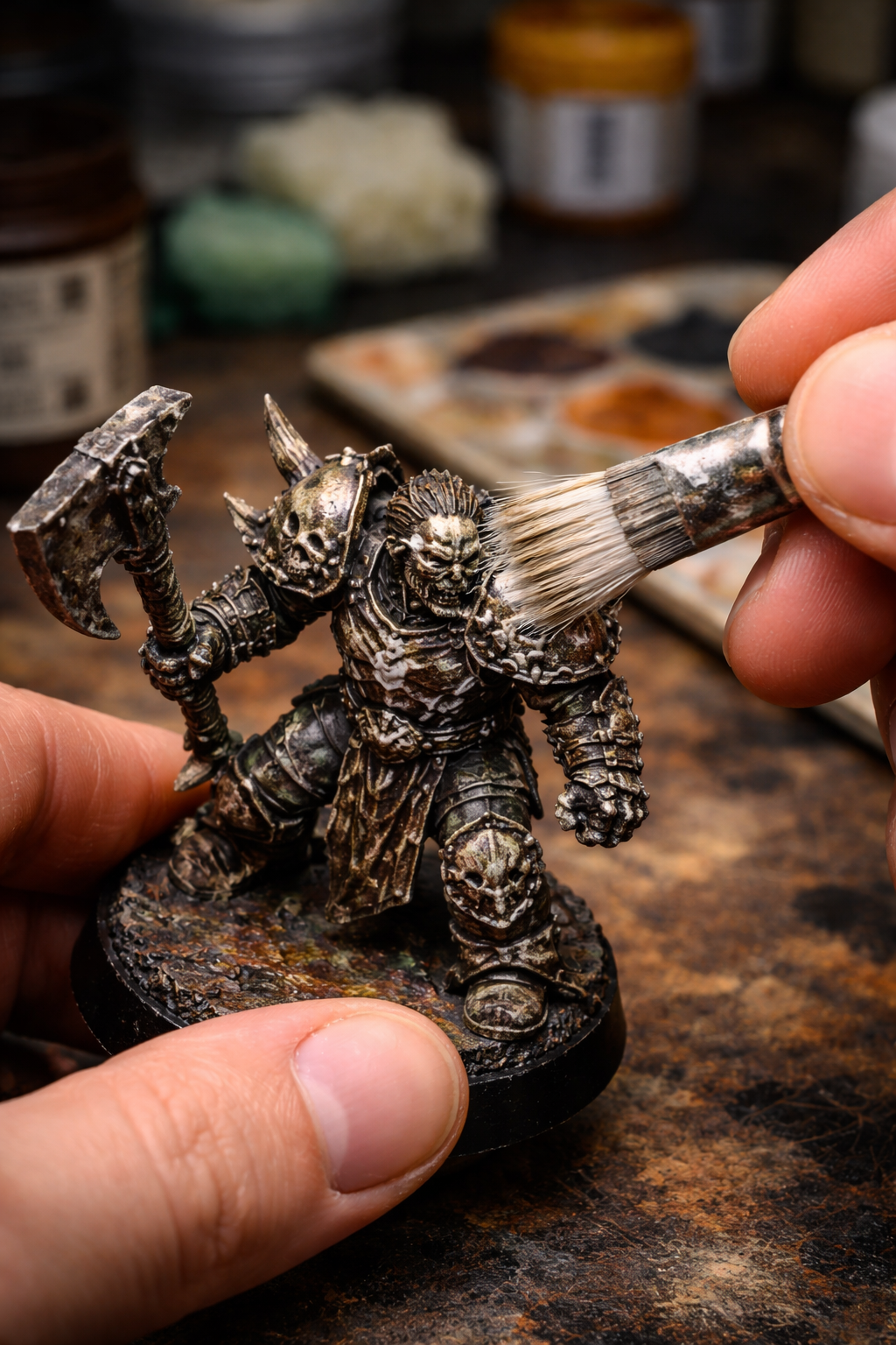 Técnica de pincel seco